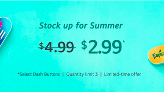 Stock Up For Summer With These Discounted Dash Buttons